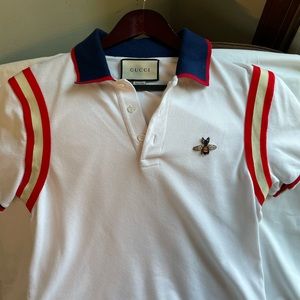AUTHENTICGucci polo size M only worn once READ THROUGH DESCRIPTION BEFORE BUYIN